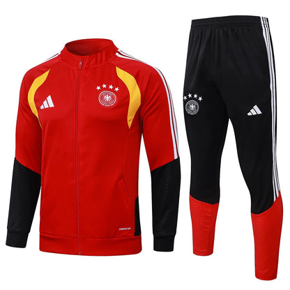 Deutschland Trainingsanzug 26/27 Jacke Rot und Hose Schwarz