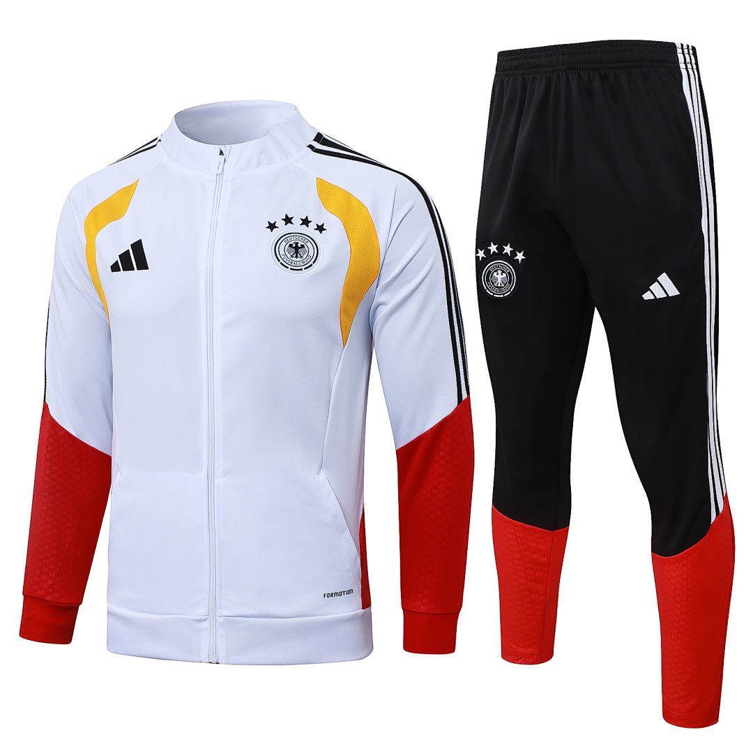 Deutschland Trainingsanzug 26/27 Jacke Weiß und Hose Schwarz