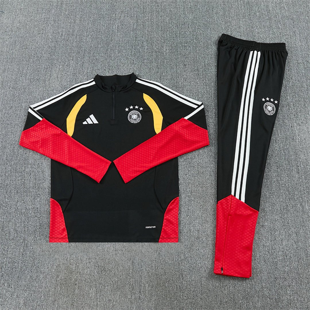 Deutschland Trainingsanzug 2026/27 Herren Jacke und Hose Schwarz