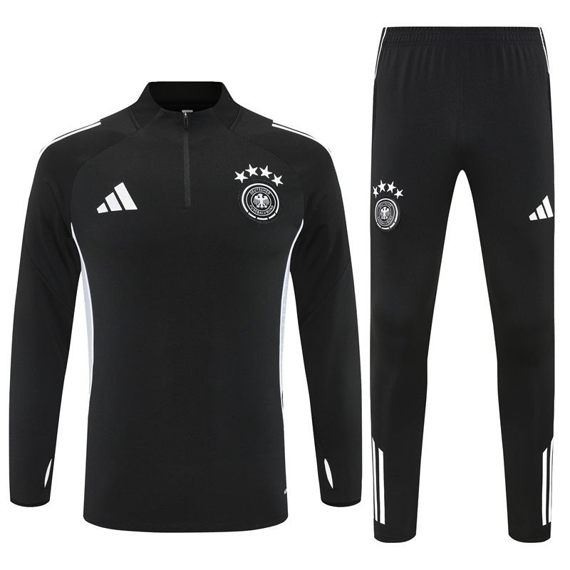 Deutschland Trainingsanzug 25/26 Jacke und Hose Schwarz