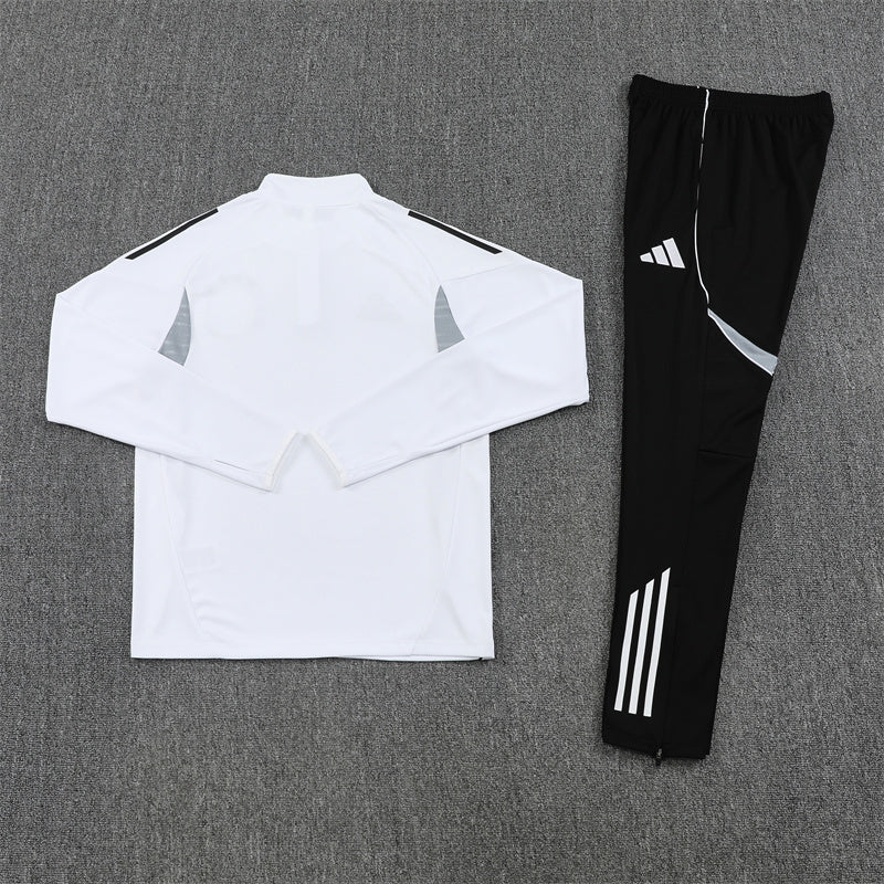 Deutschland Trainingsanzug 25/26 Jacke Weiß und Hose Schwarz