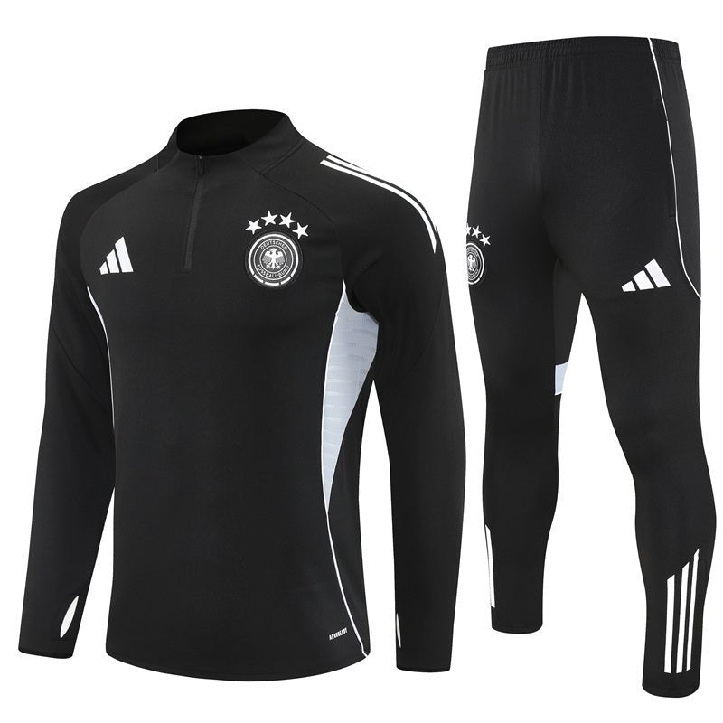 Deutschland Trainingsanzug 25/26 Jacke und Hose Schwarz