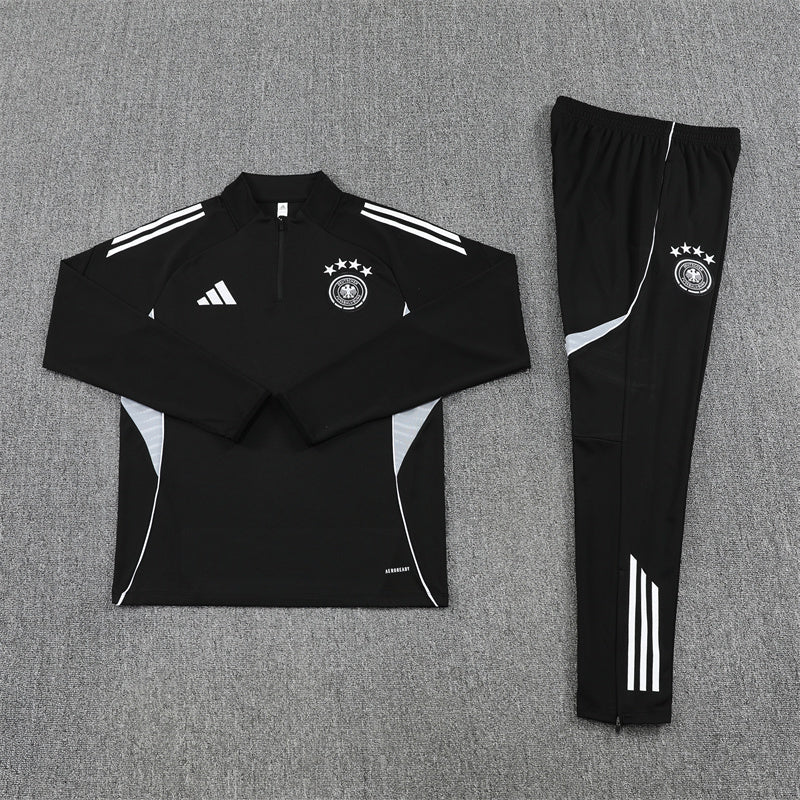 Deutschland Trainingsanzug 25/26 Jacke und Hose Schwarz