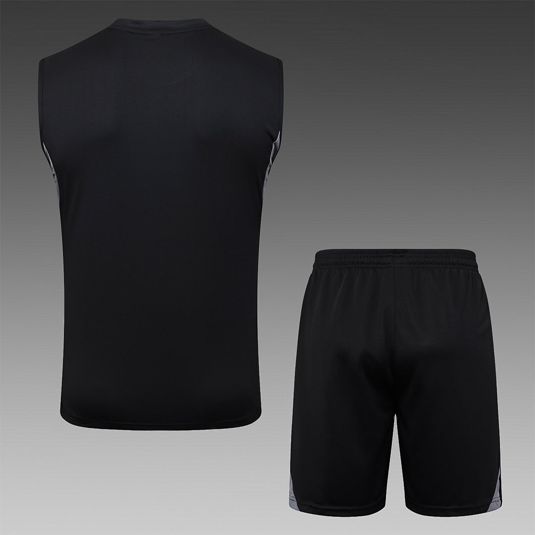 Deutschland Trainingsset 2025/26 Tanktop und Shorts Schwarz