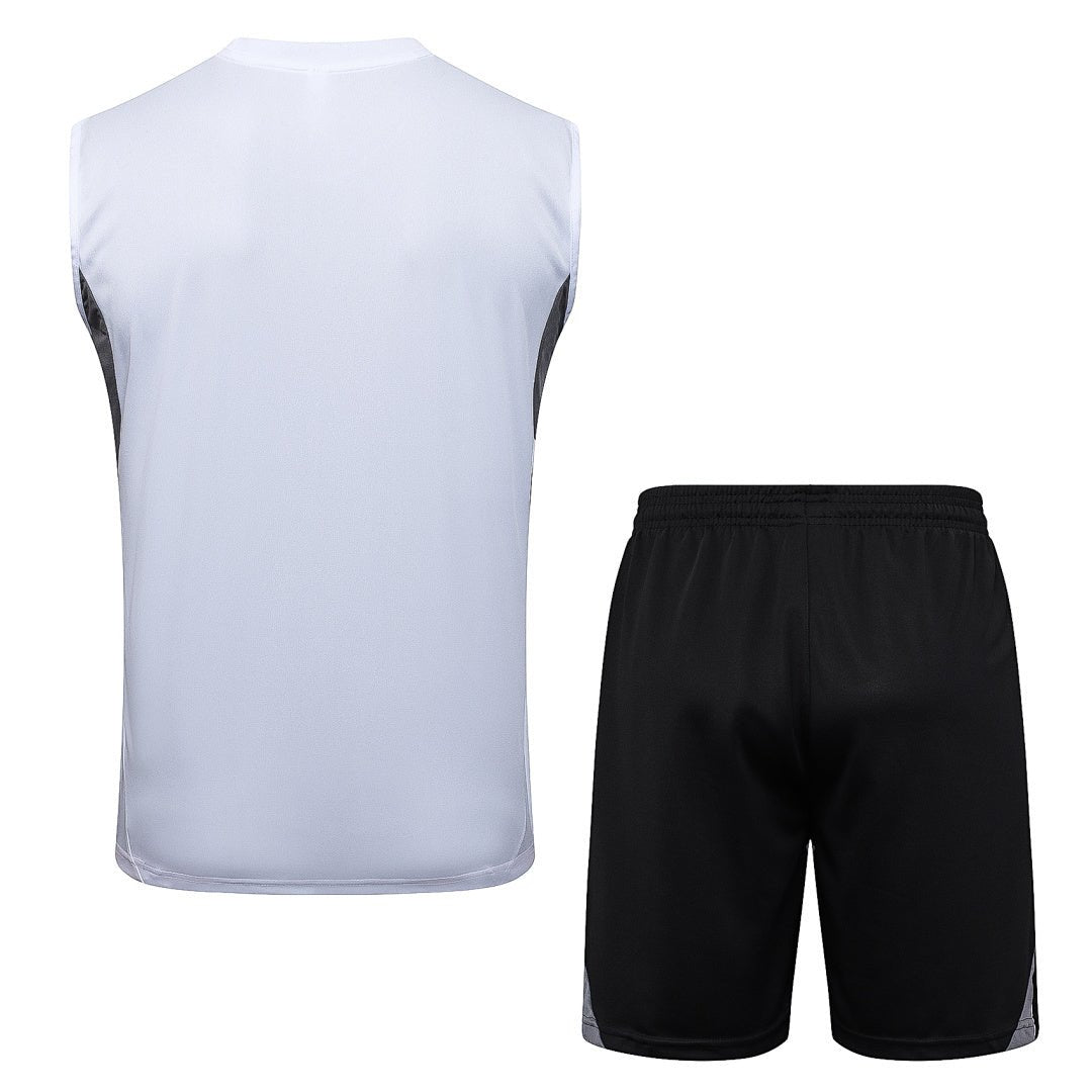 Deutschland Trainingsset 25/26 Tanktop Weiß und Shorts Schwarz