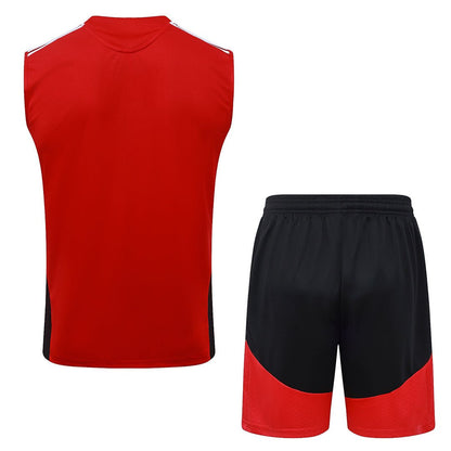 Deutschland Trainingsset 26/27 Tanktop Rot und Shorts Schwarz