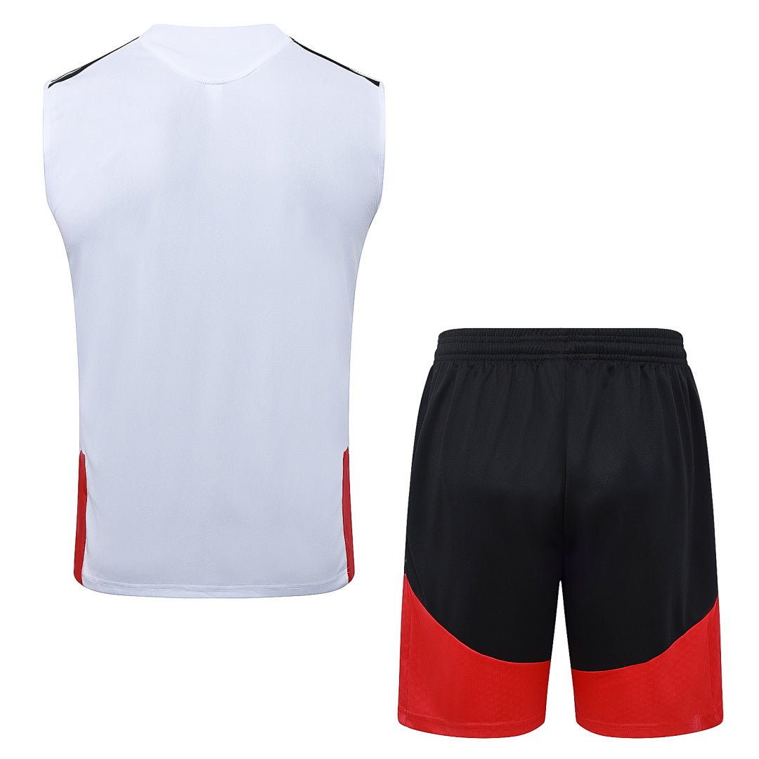 Deutschland Trainingsset 26/27 Tanktop Weiß und Shorts Schwarz