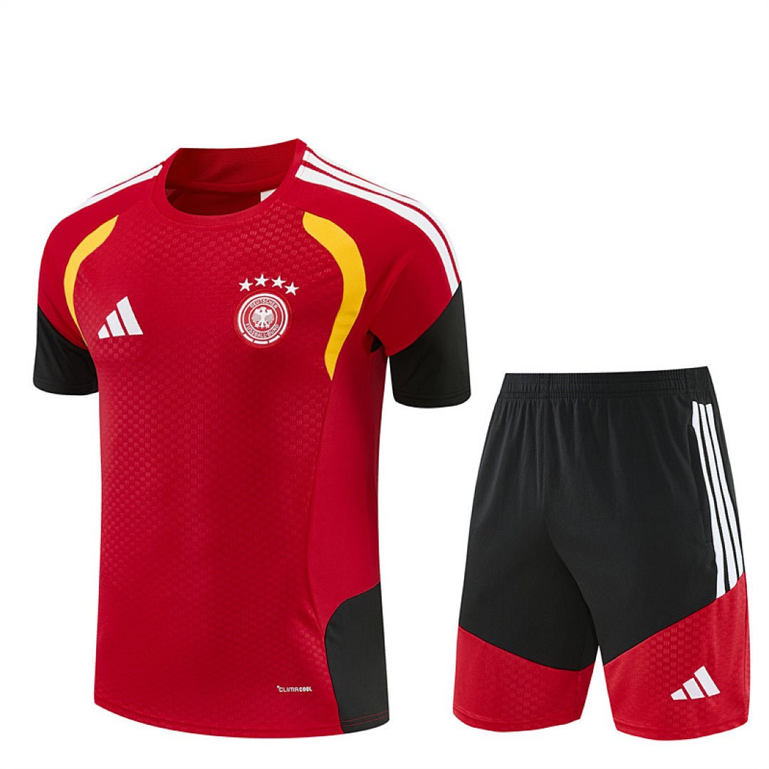 Deutschland Trainingsset 26/27 Trikot Rot und Shorts Schwarz