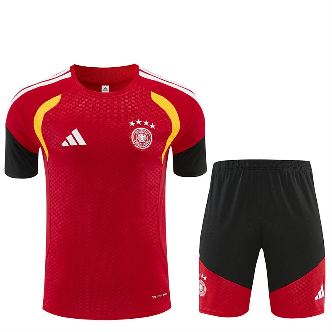 Deutschland Trainingsset 26/27 Trikot Rot und Shorts Schwarz