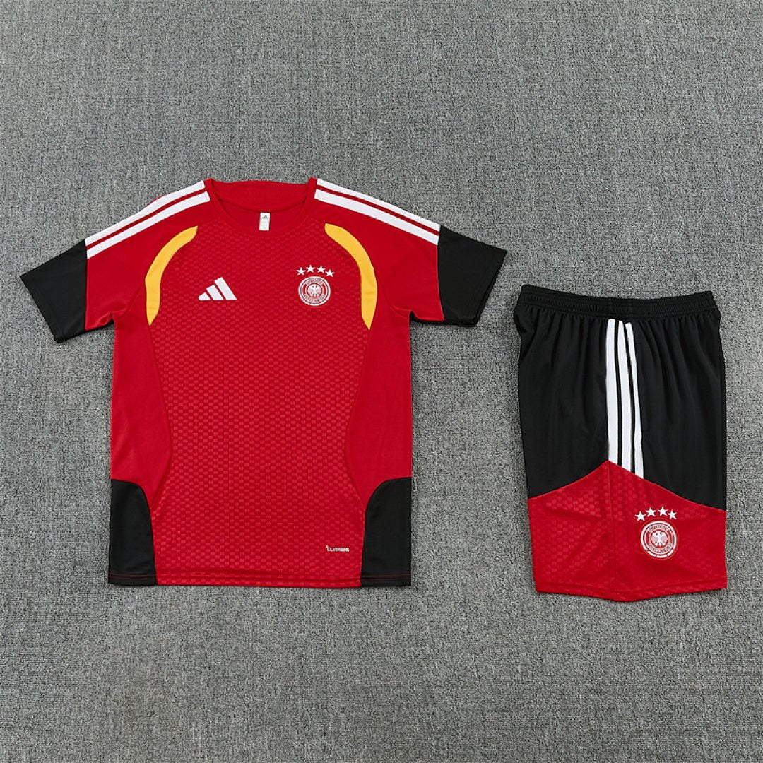 Deutschland Trainingsset 26/27 Trikot Rot und Shorts Schwarz