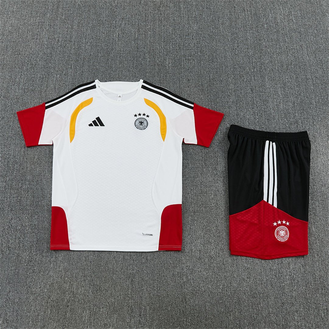 Deutschland Trainingsset 26/27 Trikot Weiß und Shorts Schwarz