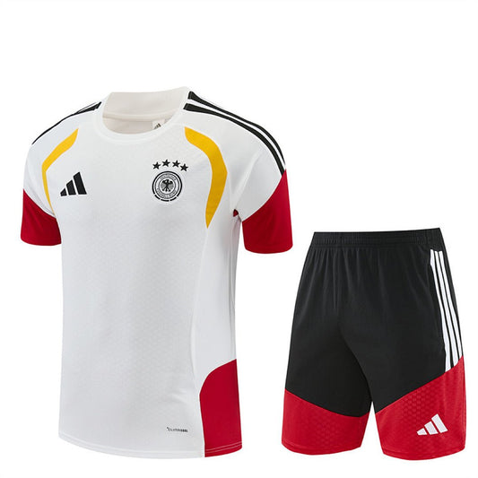 Deutschland Trainingsset 26/27 Trikot Weiß und Shorts Schwarz