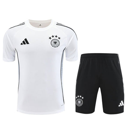 Deutschland Trainingsset 25/26 Trikot Weiß und Shorts Schwarz