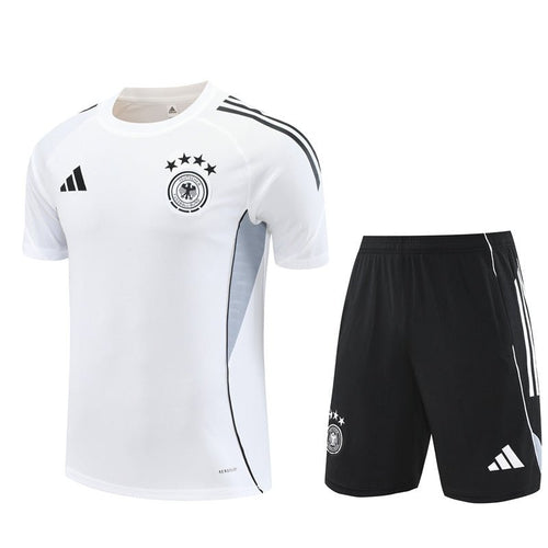 Deutschland Trainingsset 25/26 Trikot Weiß und Shorts Schwarz