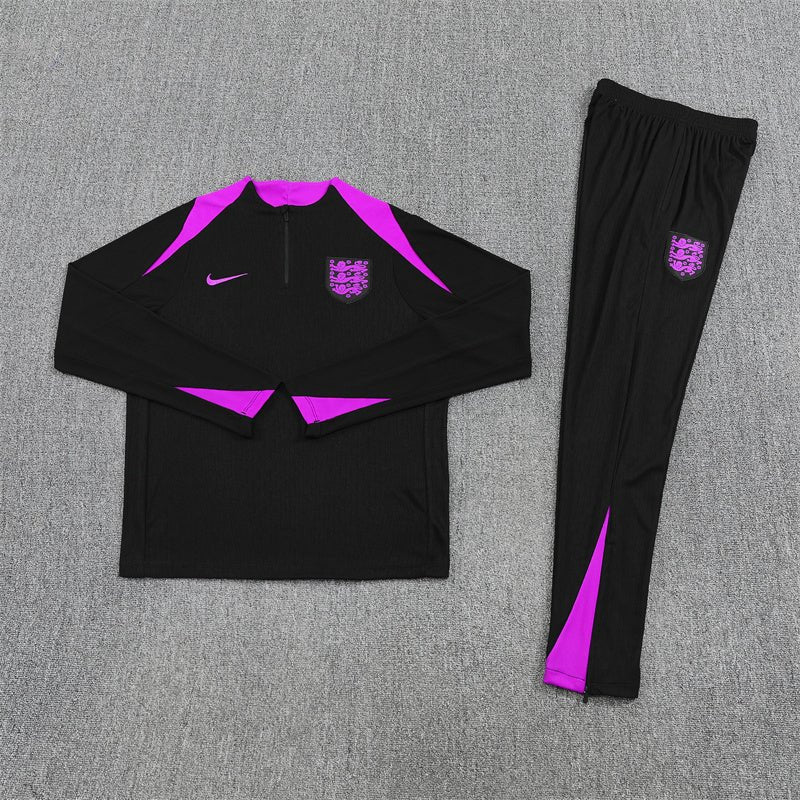 England Trainingsanzug 25/26 Herren Jacke und Hose Schwarz