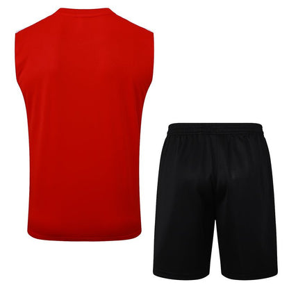 Flamengo Trainingsset 25/26 Tanktop Rot und Shorts Schwarz