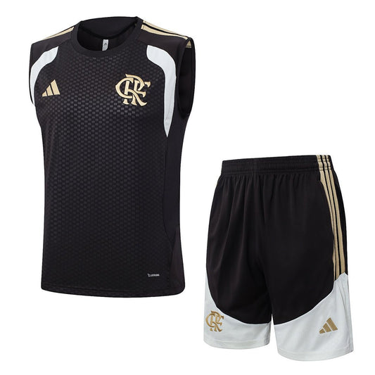Flamengo Trainingsset 26/27 Tanktop und Shorts Braun