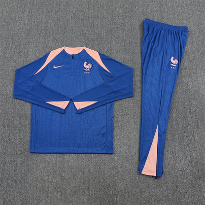 Frankreich Trainingsanzug 25/26 Herren Jacke und Hose Blau
