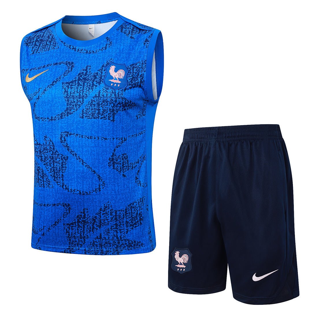 Frankreich Trainingsset 25/26 Tanktop und Shorts
