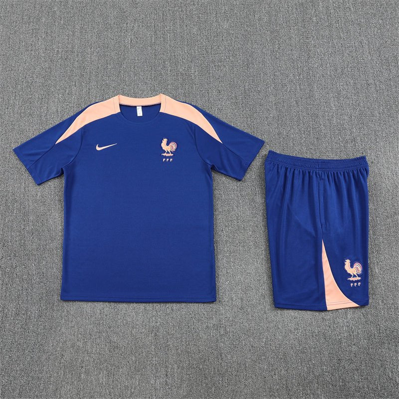 Frankreich Trainingsset 25/26 Trikot und Shorts Blau