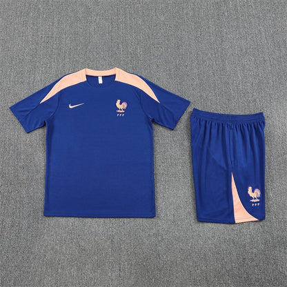 Frankreich Trainingsset 25/26 Trikot und Shorts Blau