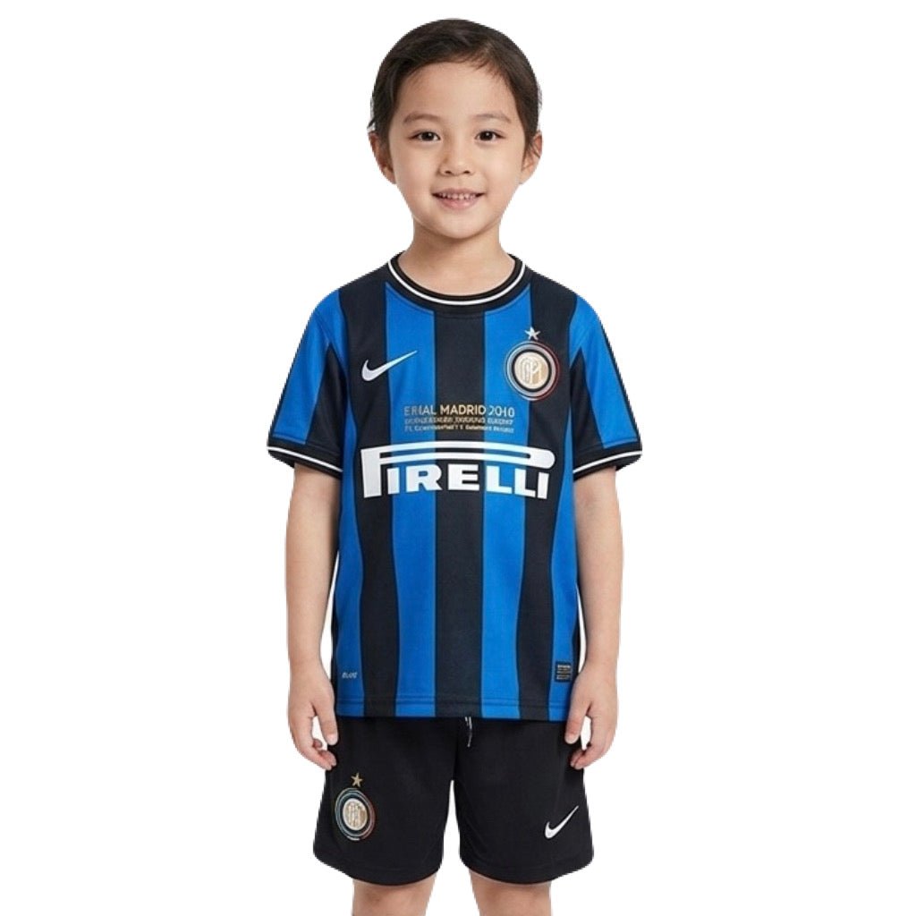 Inter Mailand Kinder-Set Heimtrikot 2009/10 Trikot und Shorts (Retro)