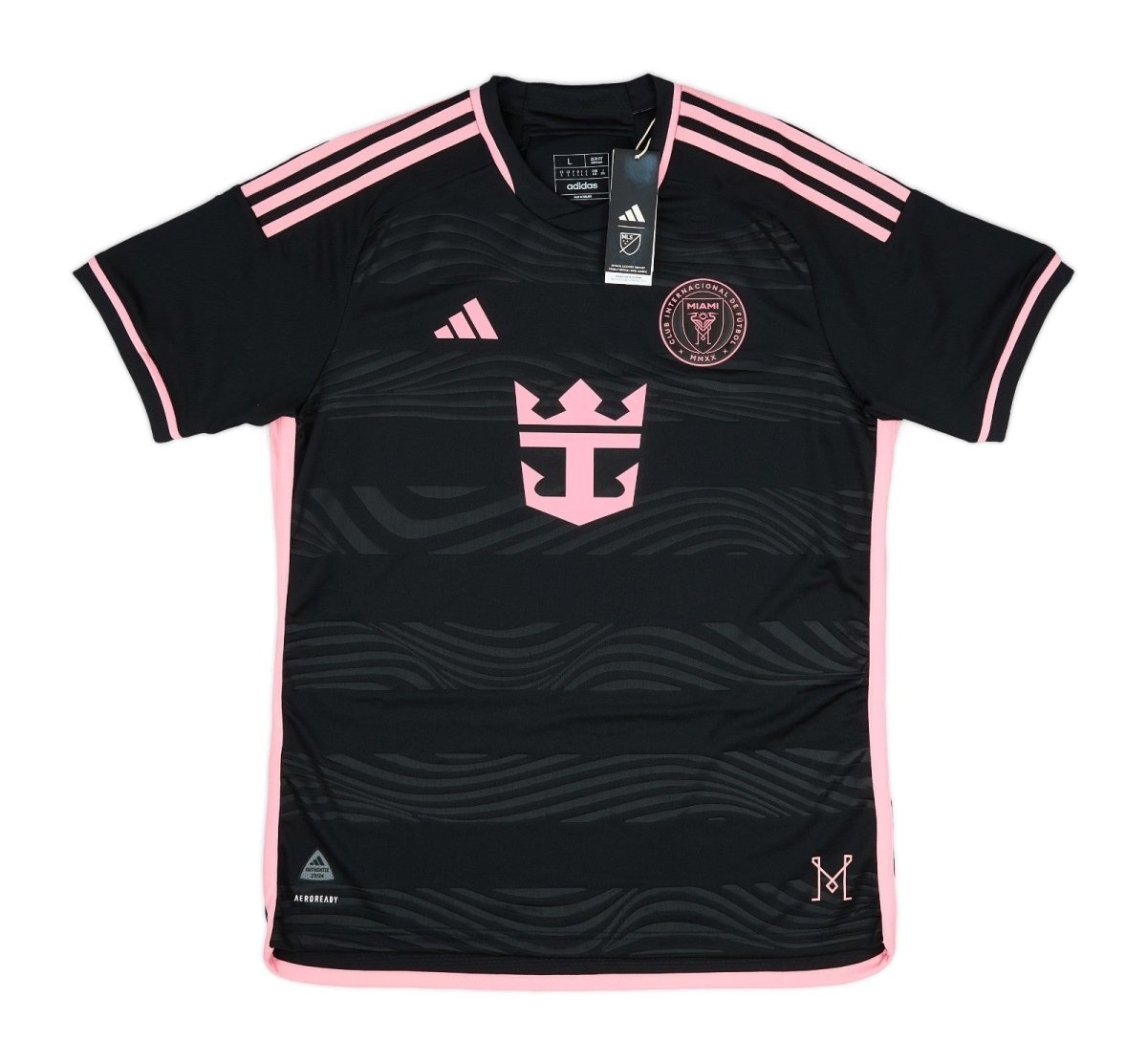 Inter Miami Auswärtstrikot 24/25 Herren Fan-Version Schwarz