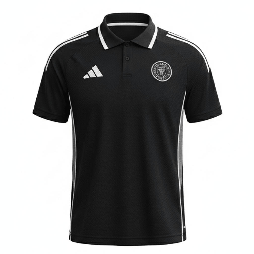 Inter Miami Polohemd 25/26 Fan-version Herren Schwarz