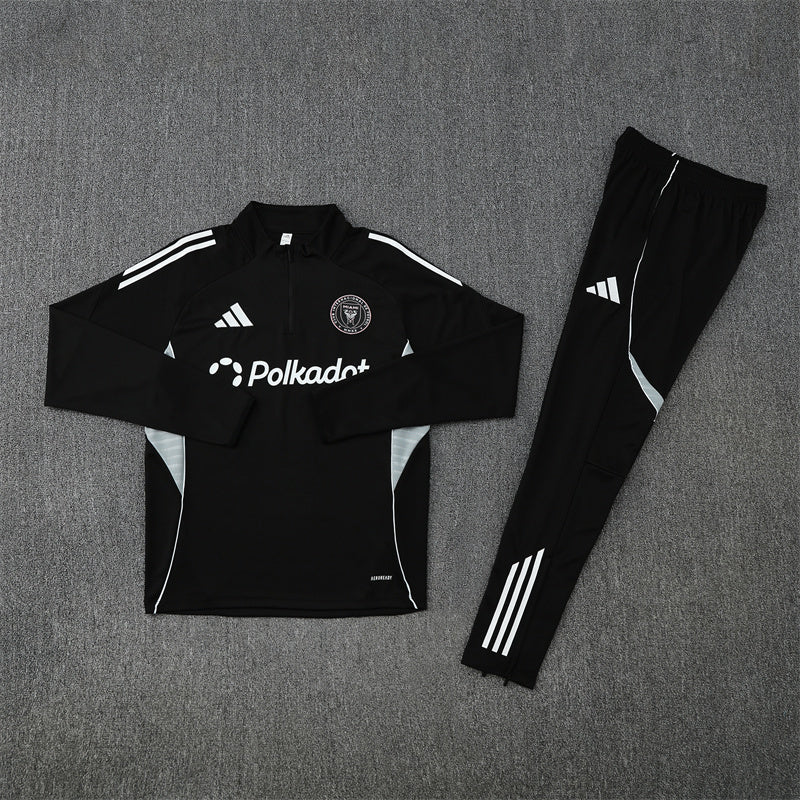 Inter Miami Trainingsanzug 25/26 Herren Jacke und Hose Schwarz