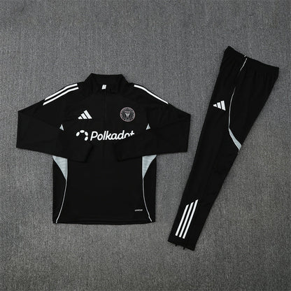 Inter Miami Trainingsanzug 25/26 Herren Jacke und Hose Schwarz