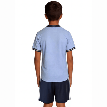 Italien Kinder-Set Auswärtstrikot 25/26 Weiß und Blau