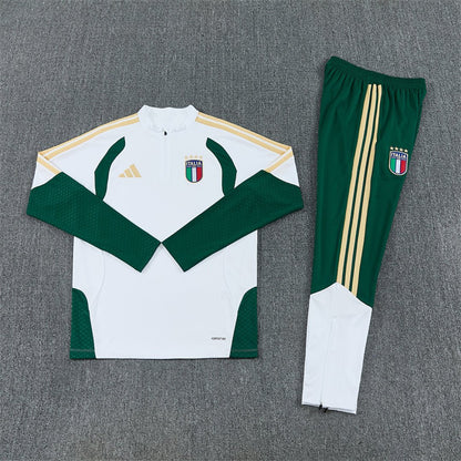Italien Trainingsanzug 26/27 Herren Jacke Weiß und Hose Grün