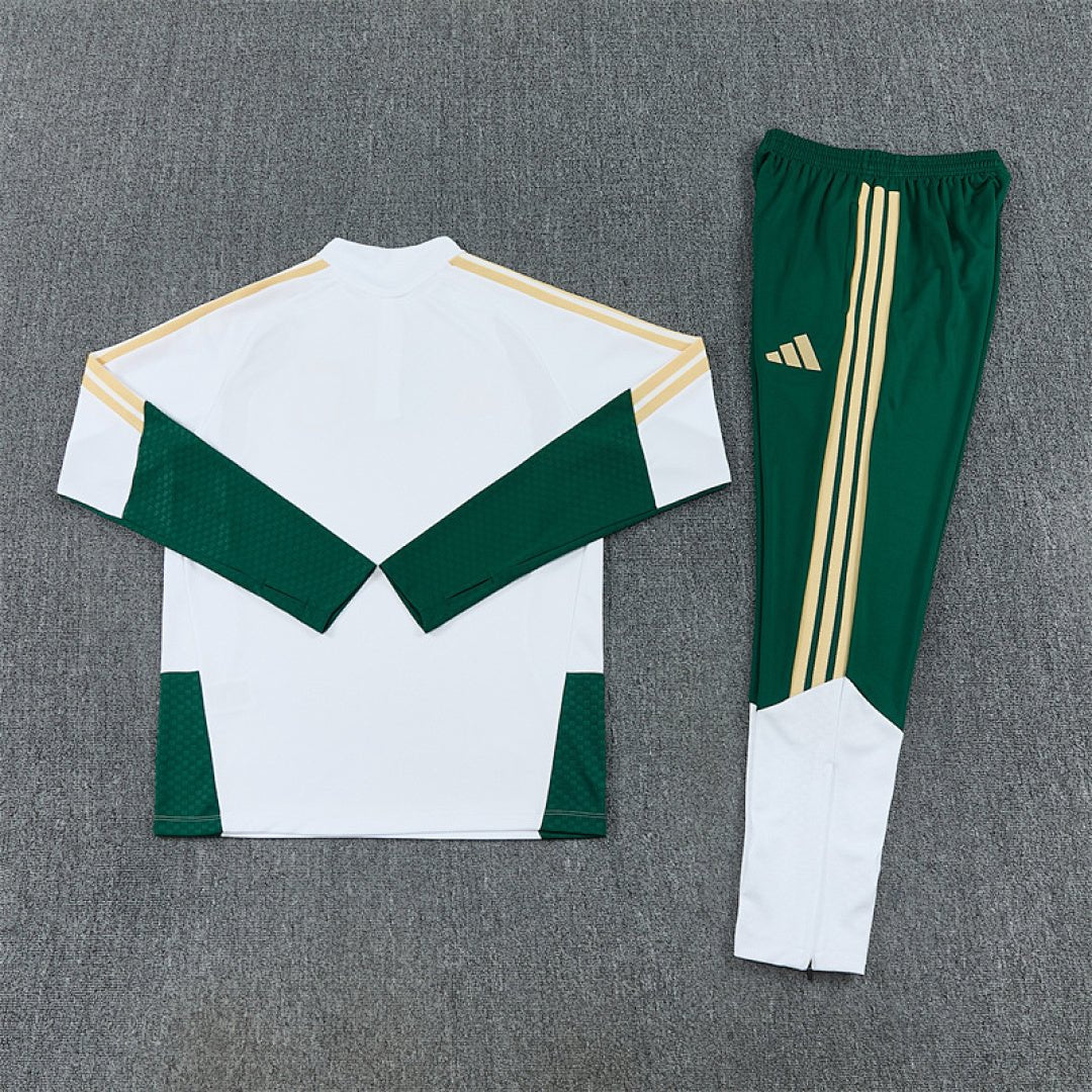 Italien Trainingsanzug 26/27 Herren Jacke Weiß und Hose Grün
