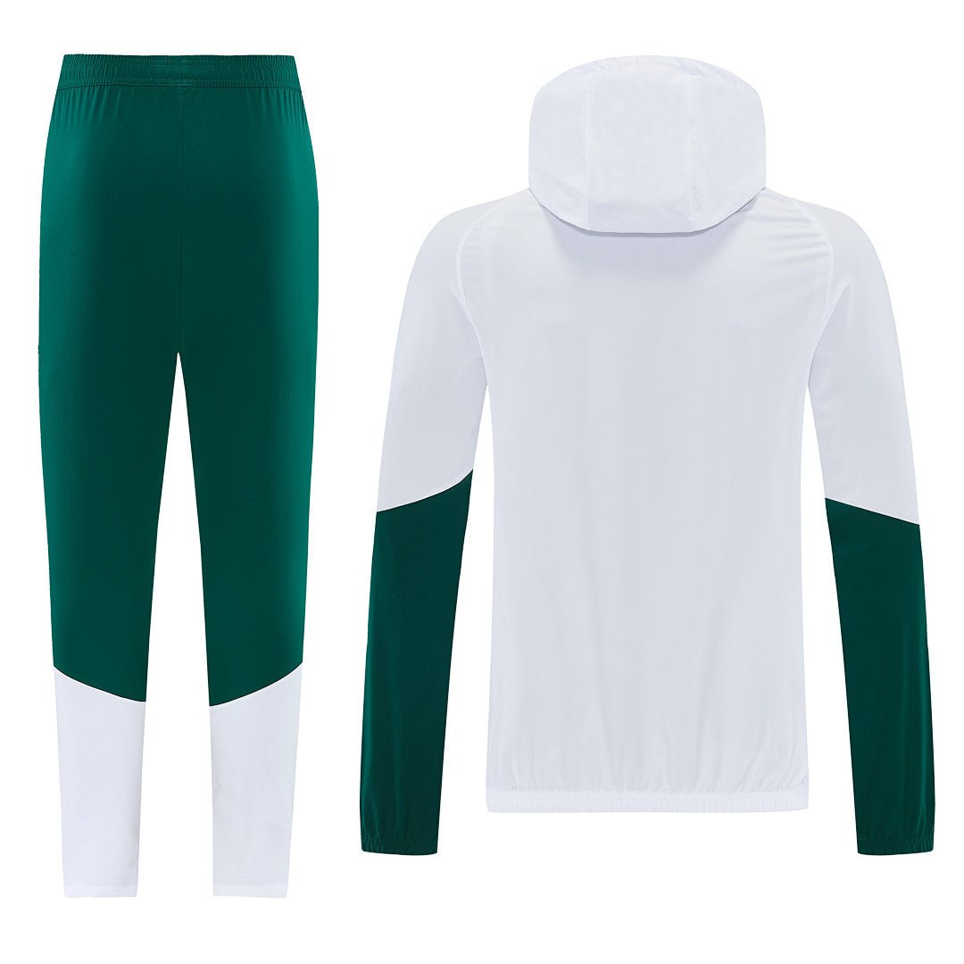 Italien Trainingsanzug 26/27 Jacke Weiß und Hose Grün Herren