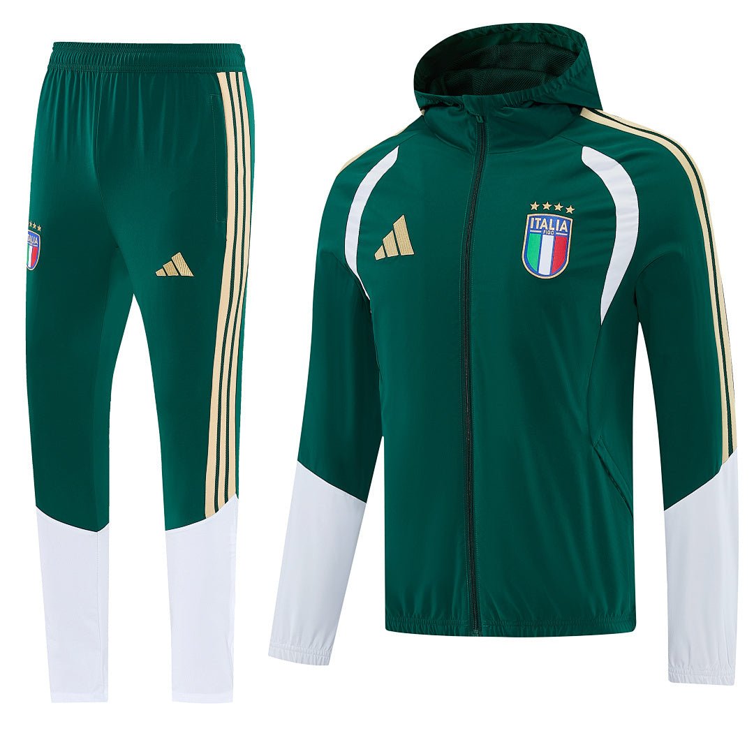 Italien Trainingsanzug 26/27 Jacke und Hose Grün Herren
