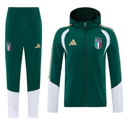 Italien Trainingsanzug 26/27 Jacke und Hose Grün Herren