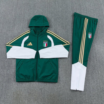 Italien Trainingsanzug 26/27 Jacke und Hose Grün Herren