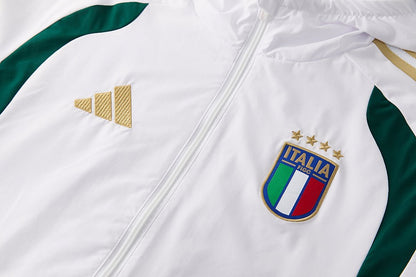 Italien Trainingsanzug 26/27 Jacke Weiß und Hose Grün Herren