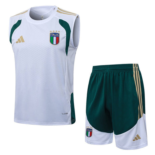 Italien Trainingsset 26/27 Tanktop Weiß und Shorts Grün