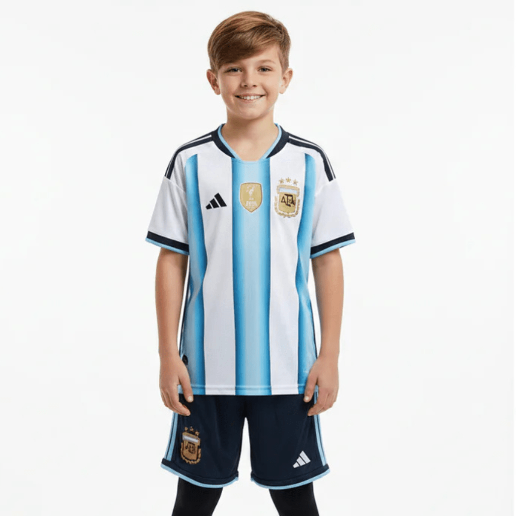 Kinder-Set Argentinien Heimtrikot 26/27 Trikot Und Shorts