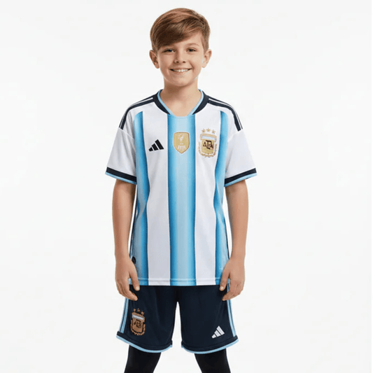Kinder-Set Argentinien Heimtrikot 26/27 Trikot Und Shorts