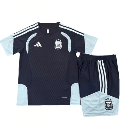 Kinder-Set Argentinien Training 26/27 Trikot Und Shorts Marineblau