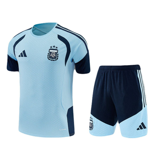 Kinder-Set Argentinien Training 26/27 Trikot Und Shorts Blau