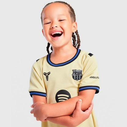 Kinder-Set Barcelona Auswärtstrikot 25/26 Schwarz
