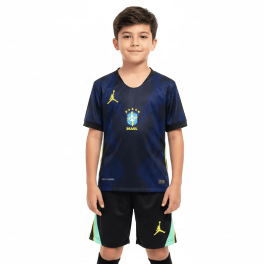 Kinder-Set Brasilien Auswärtstrikot 26/27 Trikot und Shorts