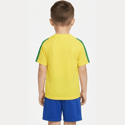 Kinder-Set Brasilien Heimtrikot 02/03 Gelb und Blau (Retro)