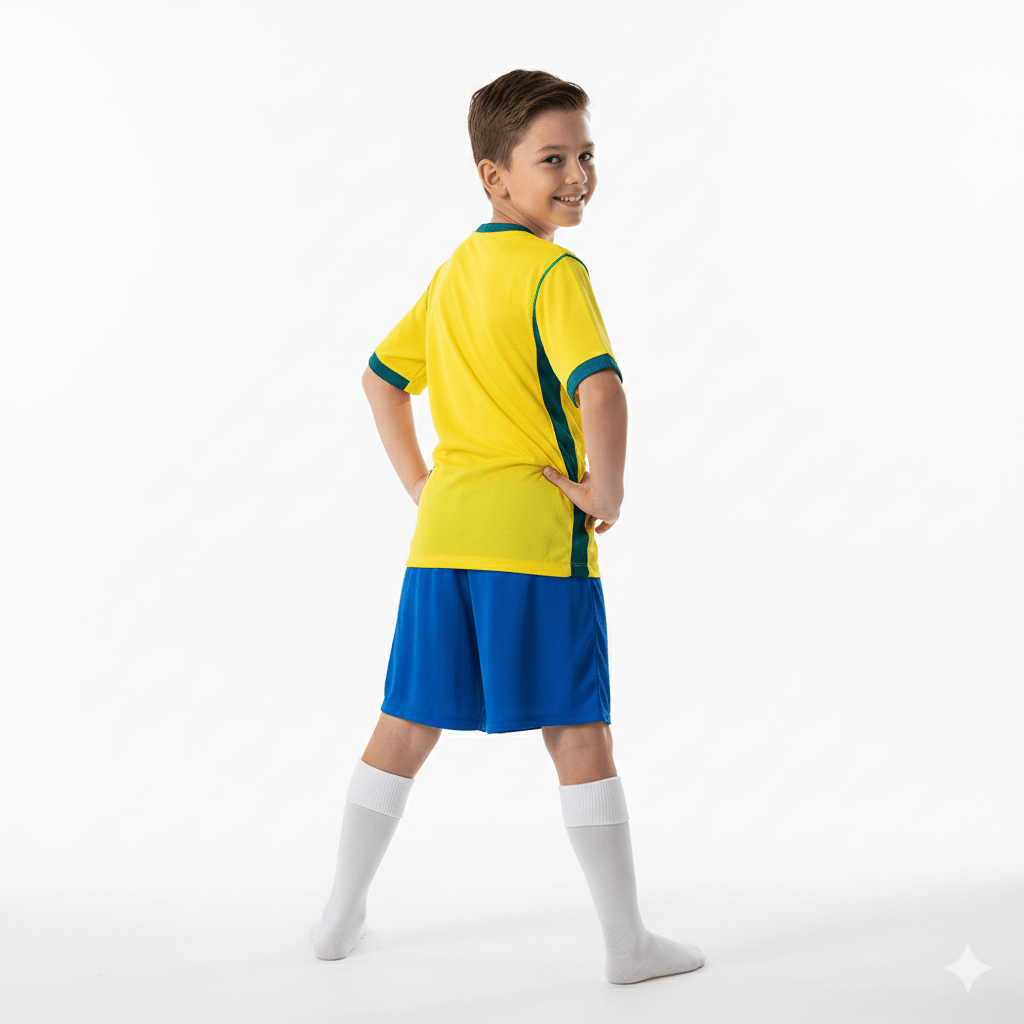 Kinder-Set Brasilien Heimtrikot 26/27 Trikot und Shorts