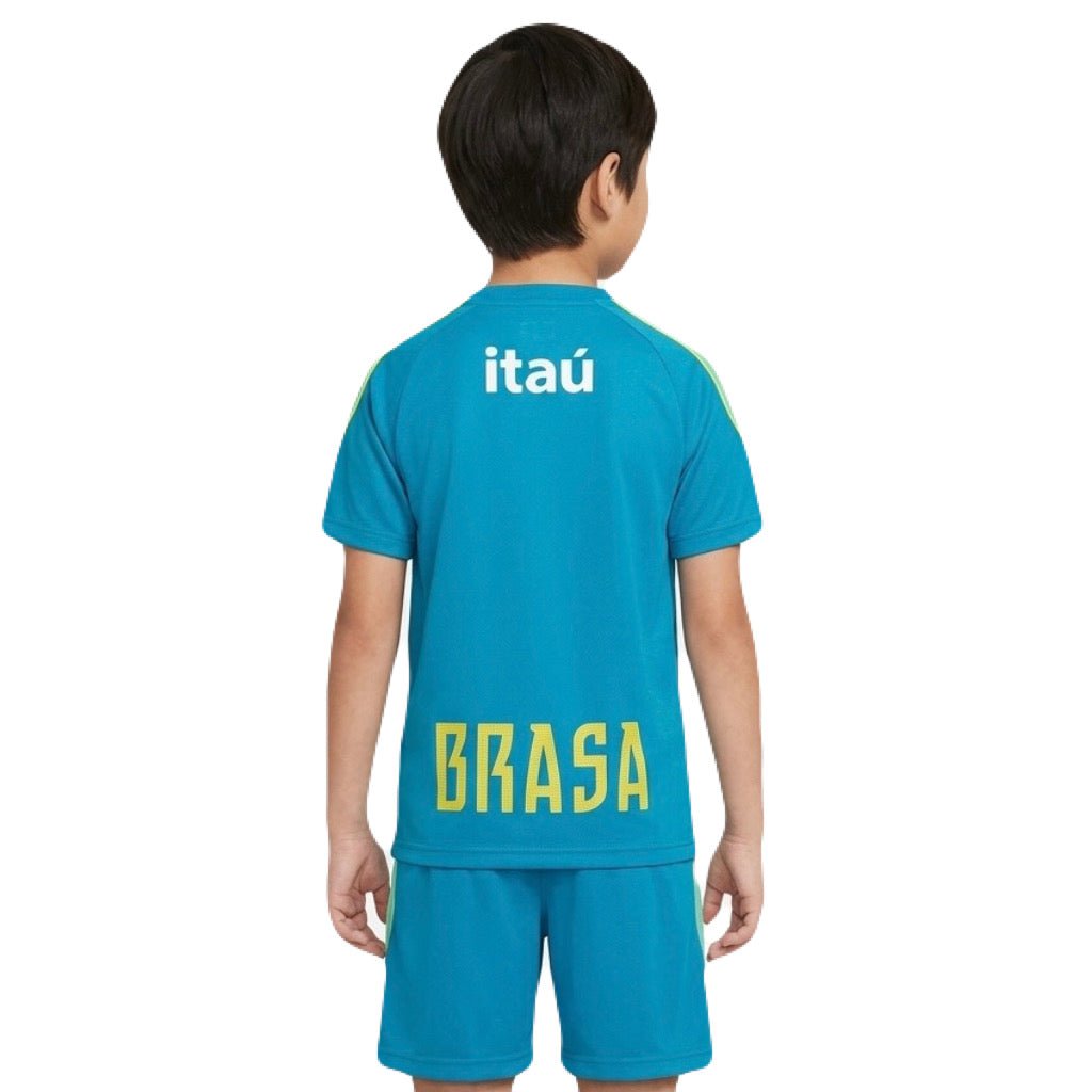 Kinder-Set Brasilien Training 26/27 Trikot Und Shorts Grün