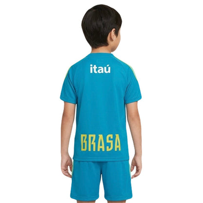 Kinder-Set Brasilien Training 26/27 Trikot Und Shorts Grün