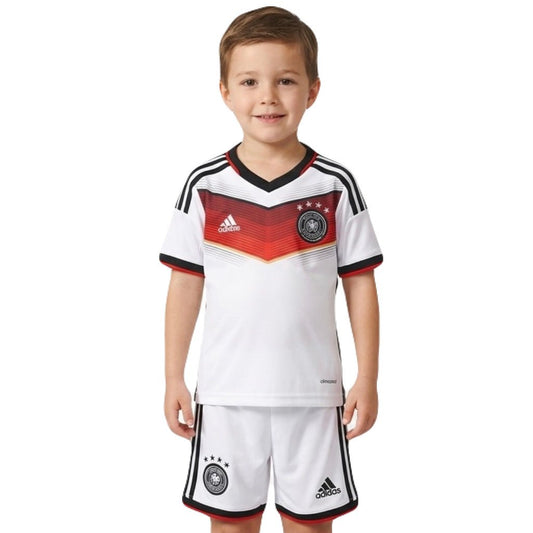 Kinder-Set Deutschland Heimtrikot 1204/15 Trikot und Shorts (Retro)